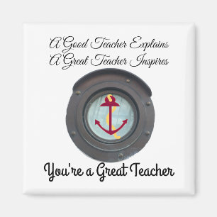 Ein großartiges Teacher Anker Design Magnet