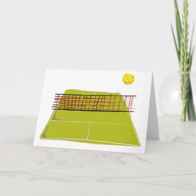 Ein großartiges Tennisplatz-Design. Was Spaß macht Karte (Vorderseite)