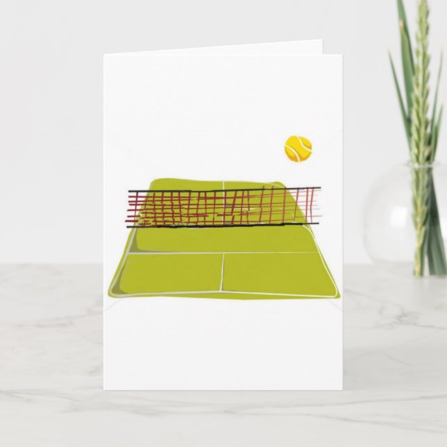 Ein großartiges Tennisplatz-Design. Was Spaß macht Karte (Vorderseite)