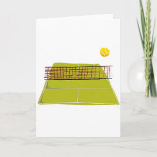 Ein großartiges Tennisplatz-Design. Was Spaß macht Karte