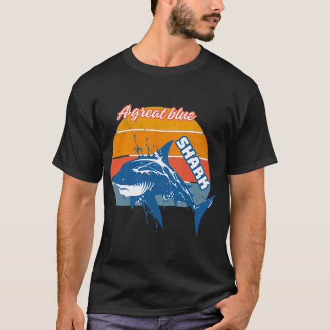Ein großer Blauhai T-Shirt (Vorderseite)