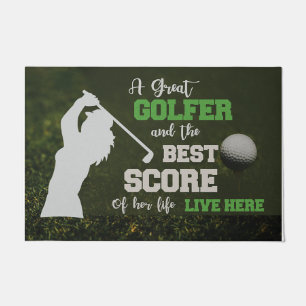 Ein großer Golfer und das beste Ergebnis seines Le Fußmatte