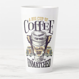 Ein großer Kaffee für Ihre LKW-Tag-Tasse Milchtasse