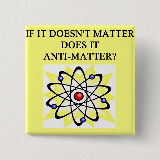 Ein großer Physik-Entwurf Button (Vorderseite)