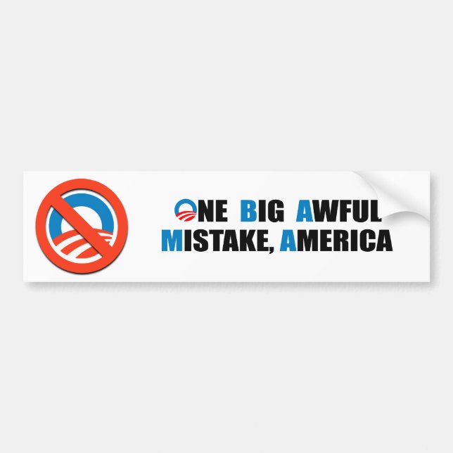 EIN GROSSER SCHRECKLICHER FEHLER, AMERIKA AUTOAUFKLEBER (Vorne)