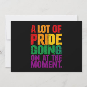 Ein großer Stolz, der derzeit den LGBT-Pride-Monat Einladung