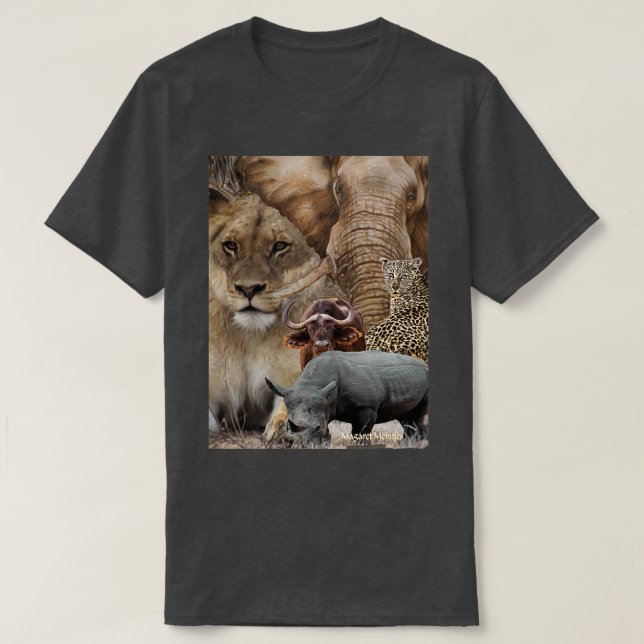 EIN GROSSES 5-T-SHIRT-DESIGN VON AFRIKA AUS T-Shirt (Design vorne)