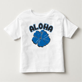 Ein großes Blau ALOHA zu Ihnen Kleinkind T-shirt
