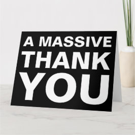 Ein großes Dankeschön an die große Grußkarte Dankeskarte