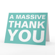 Ein großes Dankeschön an die große Grußkarte
