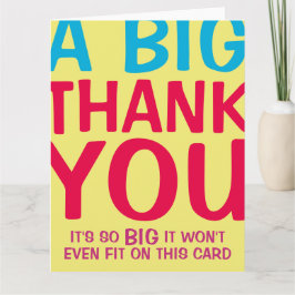 Ein großes Dankeschön Dankeskarte