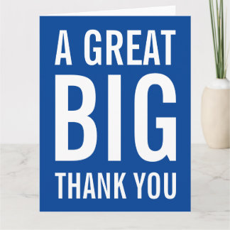 Ein großes Dankeschön Karte