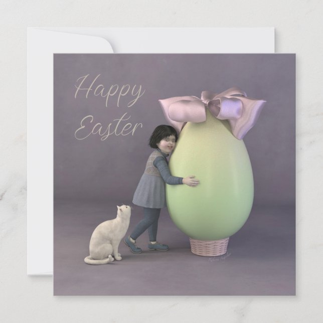 Ein großes Ei Feiertagskarte (Vorderseite)