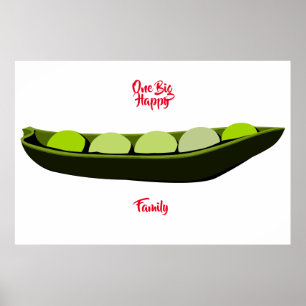 Ein großes glückliches Familienposter Poster