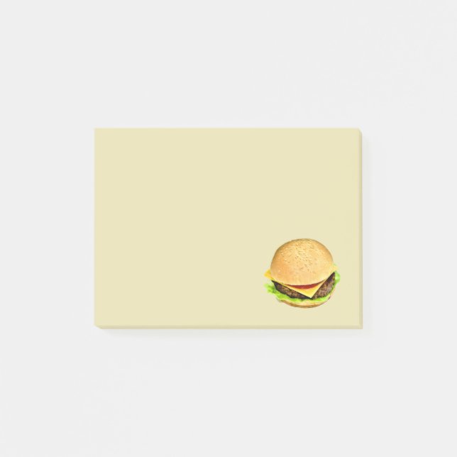 Ein großes Juicy-Cheeseburger-Foto Post-it Klebezettel (Vorderseite)