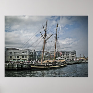 Ein großes Schiff in Halifax Hafen feinen Kunstdru Poster