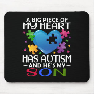 Ein großes Stück meines Herzens hat Autismus und e Mousepad