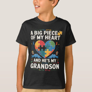 Ein großes Stück meines Herzens hat Autismus und e T-Shirt