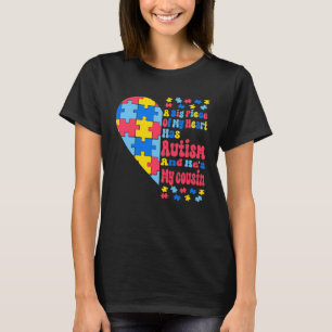 Ein großes Stück meines Herzens hat Autismus und e T-Shirt