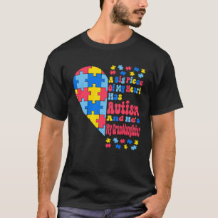 Ein großes Stück meines Herzens hat Autismus und e T-Shirt