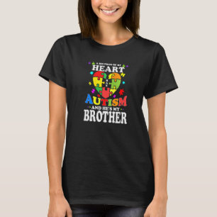 Ein großes Stück meines Herzens hat Autismus und e T-Shirt