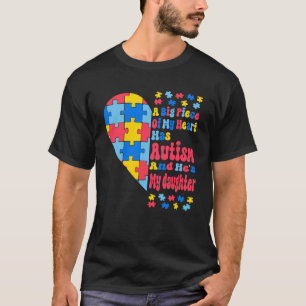 Ein großes Stück meines Herzens hat Autismus und e T-Shirt