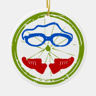 Ein großes Triathlongeschenk für Ihren Freund od Keramikornament