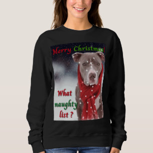 Ein Grubenbull oder Staffordshire Bull Terrier Dog Sweatshirt