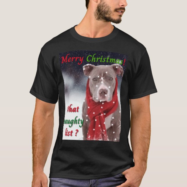 Ein Grubenbull oder Staffordshire Bull Terrier Dog T-Shirt (Vorderseite)