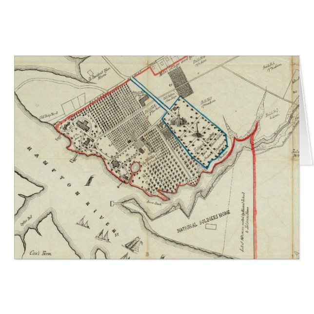 Ein Grundstücksplan des Hampton-Normalen (Vorderseite (Horizontal))