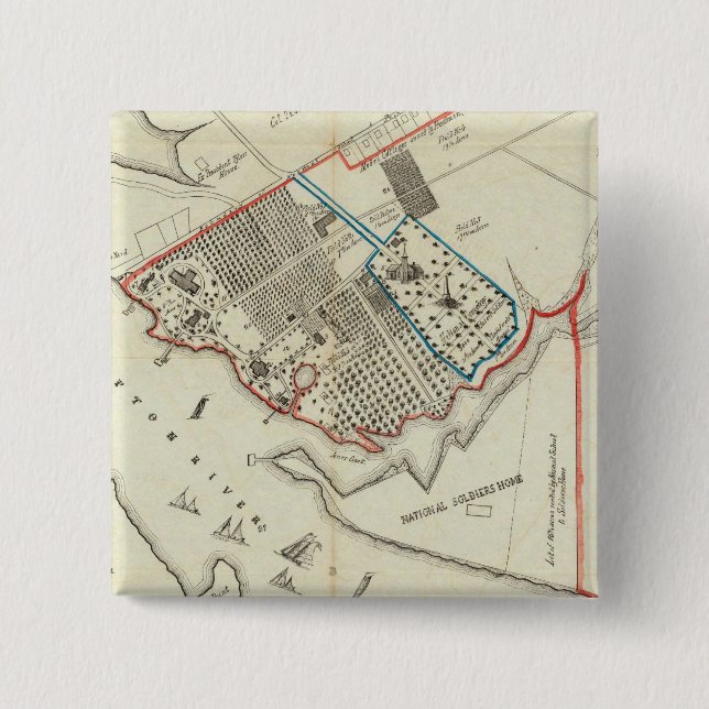 Ein Grundstücksplan des Hampton-Normalen Button (Vorderseite)