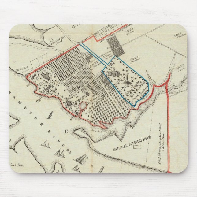 Ein Grundstücksplan des Hampton-Normalen Mousepad (Vorne)
