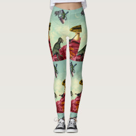 Ein grüner, atmender Planet Leggings