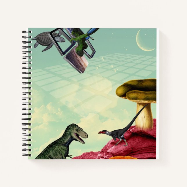 Ein grüner, atmender Planet Notizbuch (Vorderseite)