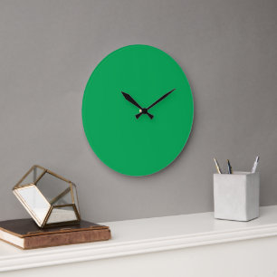 Ein grüner Bildschirm vor einem weißen Hintergrund Große Wanduhr
