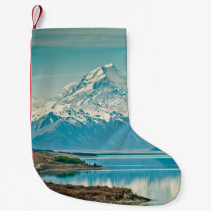 Ein grüner Farn Pflanze Hintergrund mit Schatten. Kleiner Weihnachtsstrumpf