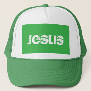 Ein grüner Jesus Truckerkappe