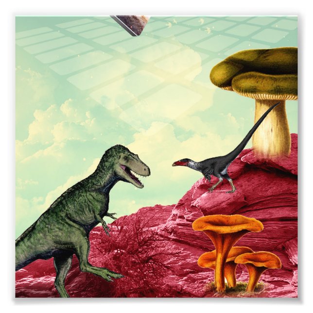 Ein grüner und atmungsaktiver Planet Fotodruck (Vorne)