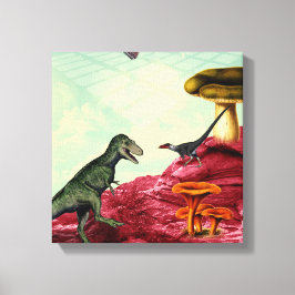 Ein grüner und atmungsaktiver Planet Leinwanddruck