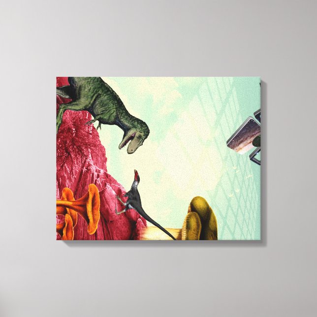 Ein grüner und atmungsaktiver Planet Leinwanddruck (Vorderseite)