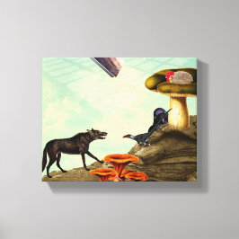 Ein grüner und atmungsaktiver Planet Leinwanddruck