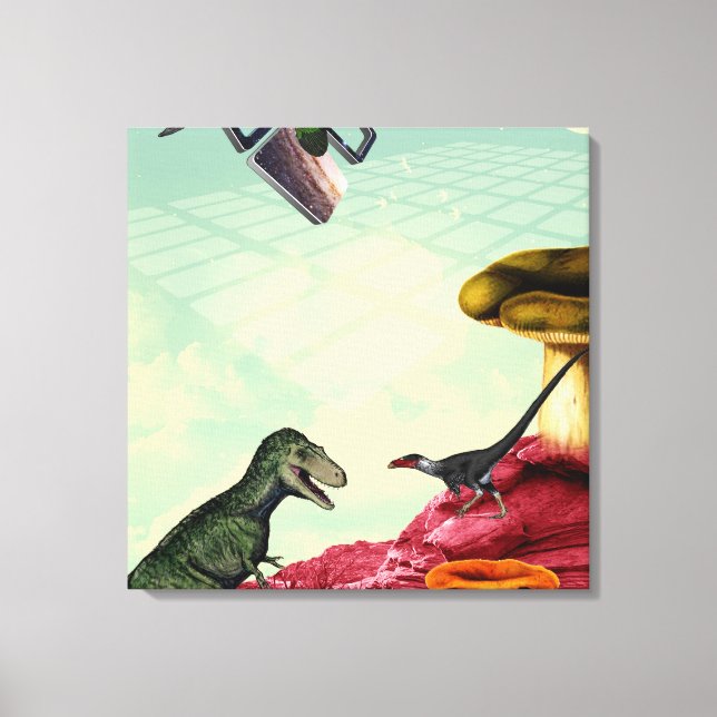 Ein grüner und atmungsaktiver Planet Leinwanddruck (Vorderseite)