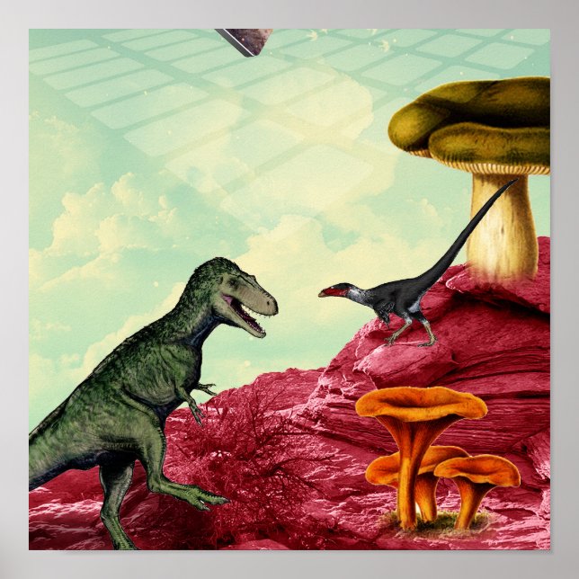 Ein grüner und atmungsaktiver Planet Poster (Vorne)