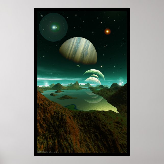 Ein grünes Meer Poster (Vorne)