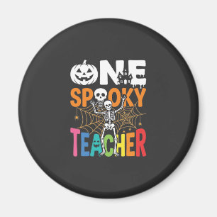 Ein gruseliger Halloween-Lehrer-Design_1 Magnet