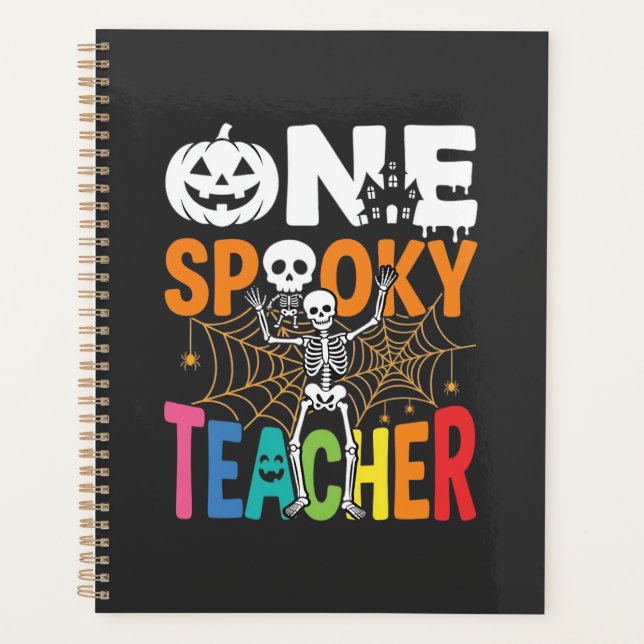 Ein gruseliger Halloween-Lehrer-Design_1 Planer (Vorderseite)