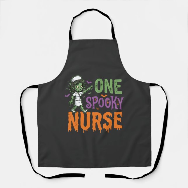 Ein gruseliger Halloween-Nurse-Design (2)_1 Schürze (Vorderseite)
