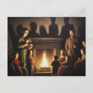 Ein gruseliger, heimgesuchter Weihnachts-Horror Postkarte