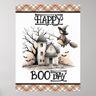 Ein gruseliger Jahrestag Halloween 1. Geburtstagsp Poster