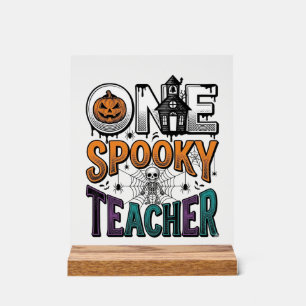Ein gruseliger Lehrer Halloween Vektor Design_1 Acrylschild